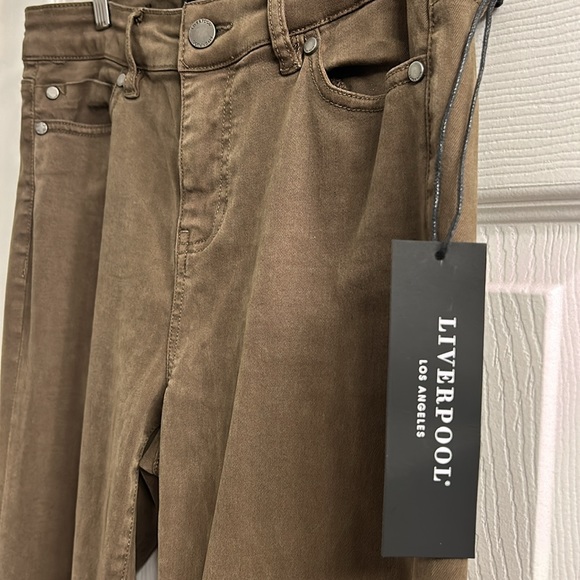NWT LIVERPOOL Kay Skinny Colored Jean- BROWN-SZ 6 - Picture 4 of 7